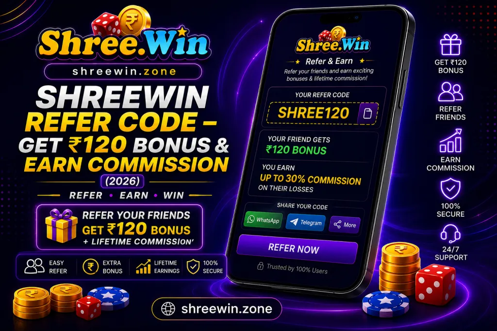 shreewin refer code